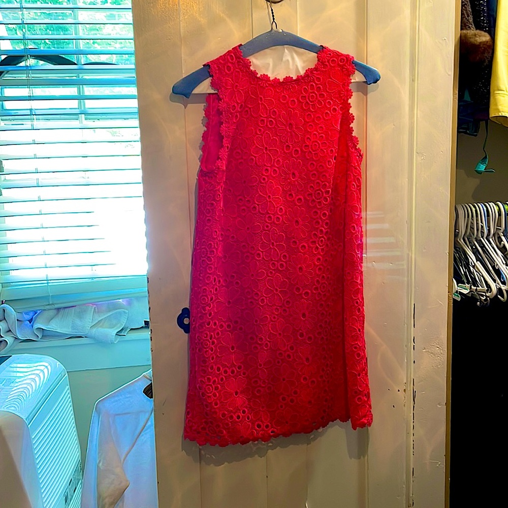 Hot pink Kate Spade dress! Perfect for wedding guest